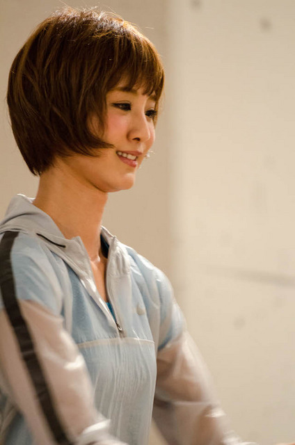 モデルのizu「NIKE WOMEN’S STUDIO」オープニングイベント（2015年3月3日）