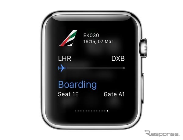 エミレーツ航空、Apple Watch向けアプリをリリース