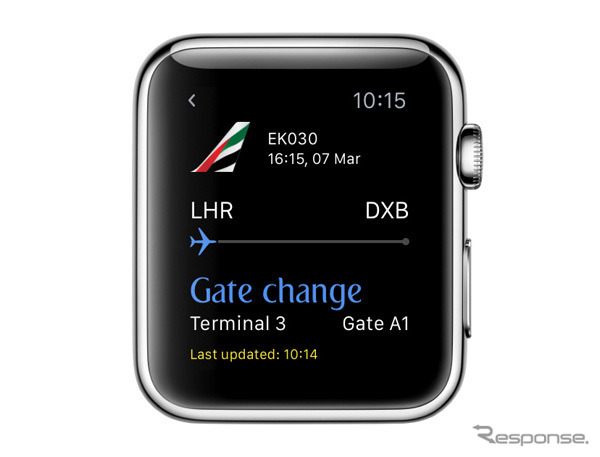 エミレーツ航空、Apple Watch向けアプリをリリース