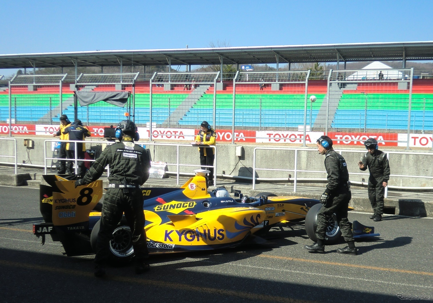 岡山でのSF14ドライブは2度目になる#8 可夢偉。