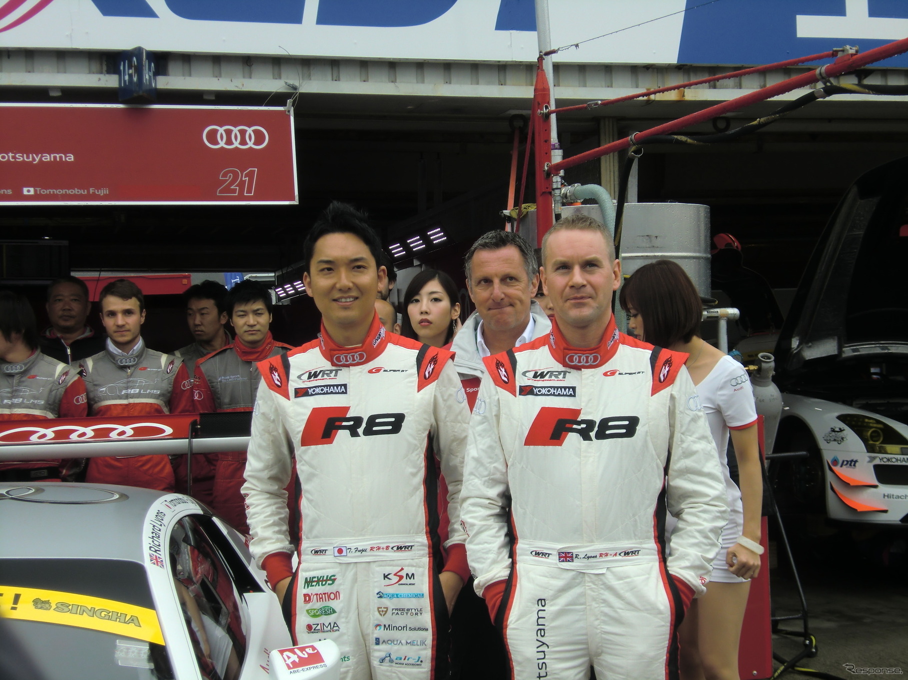 Audi Team Hitotsuyamaのドライバーは今季も藤井とライアン。