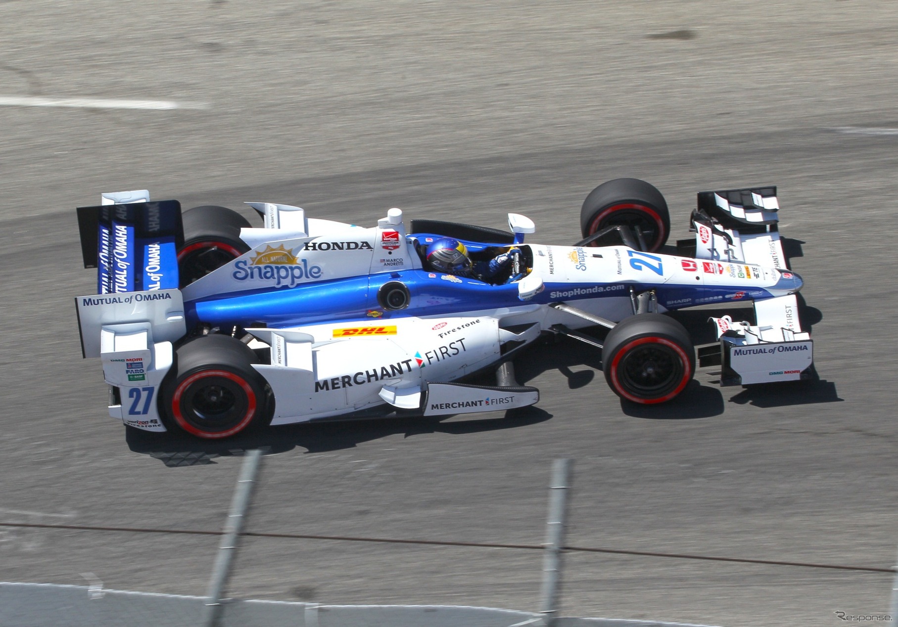 ホンダ勢最上位、8位の#27 アンドレッティ。