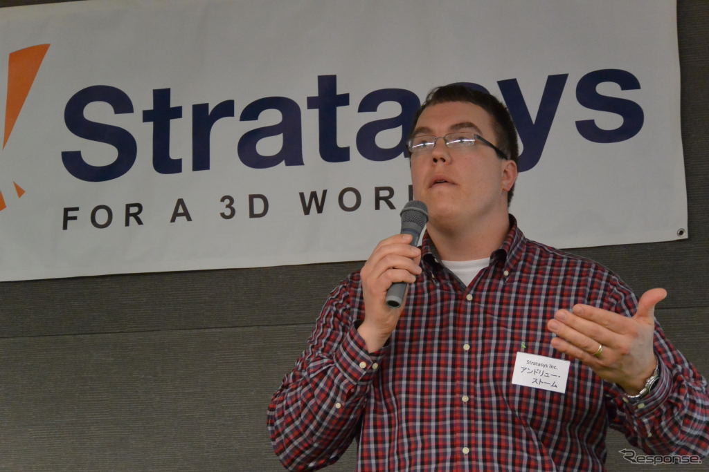 米ストラタシス社の航空宇宙・自動車・防衛バーチカル・ソリューション事業部シニアディレクター、アンドリュー・ストーム氏