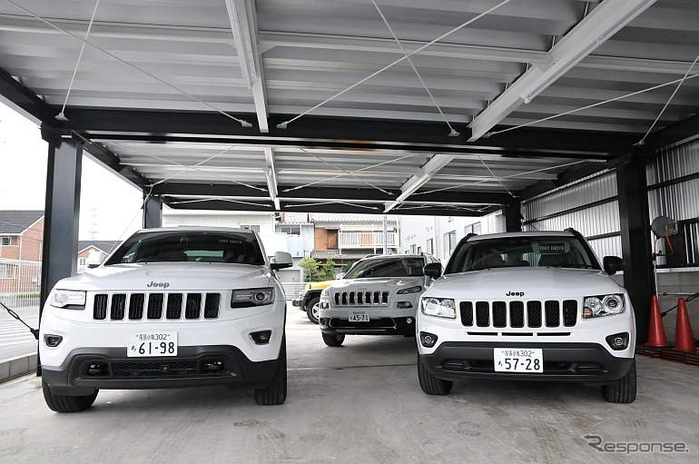 グランドチェロキー、コンパス、チェロキーの試乗車