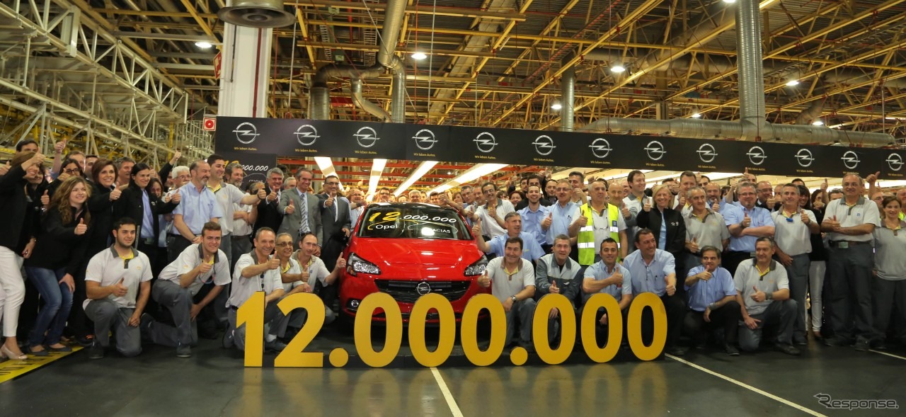 累計生産1200万台を達成したGMのスペイン工場