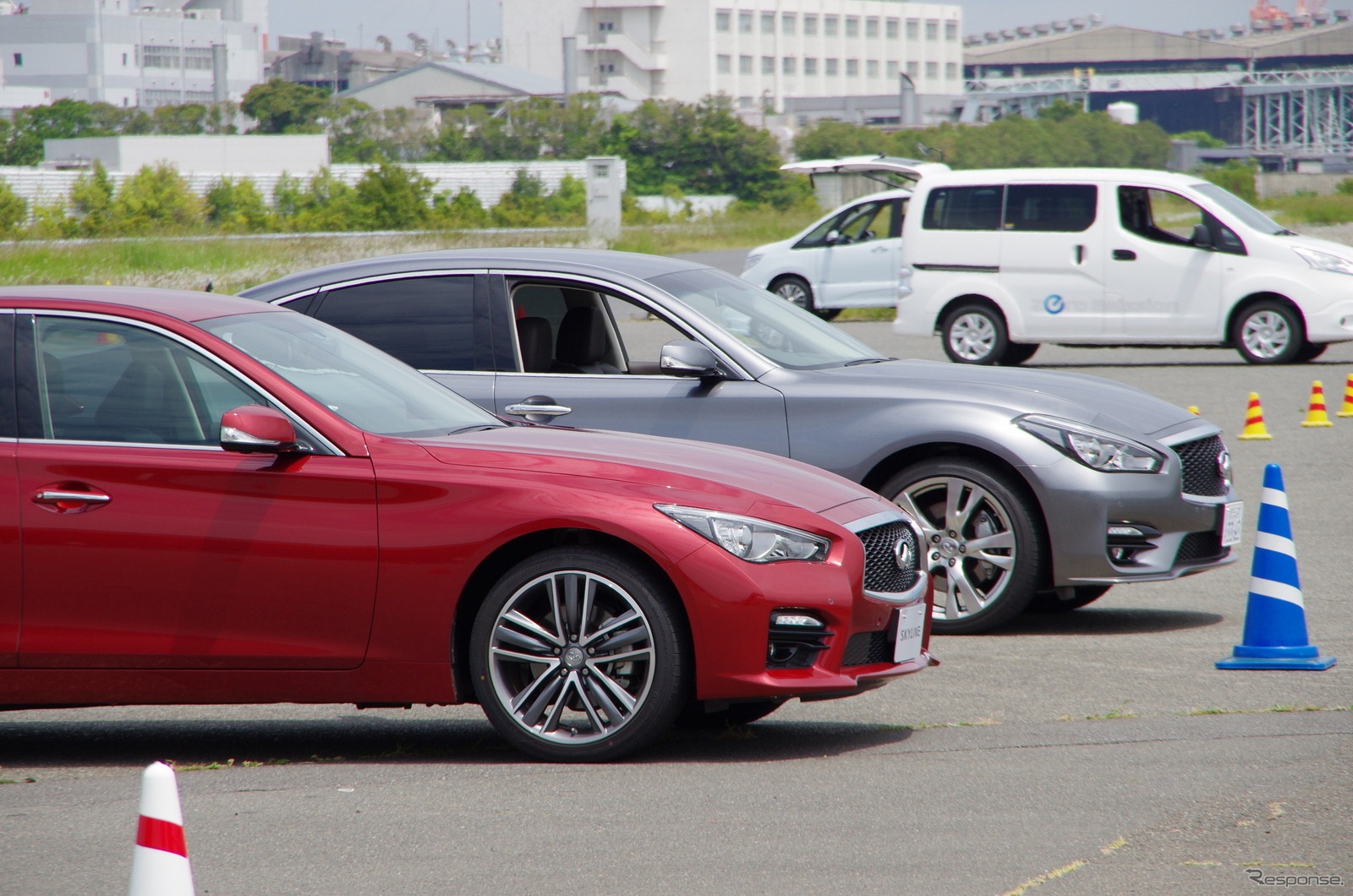 日産の安全技術走行デモ