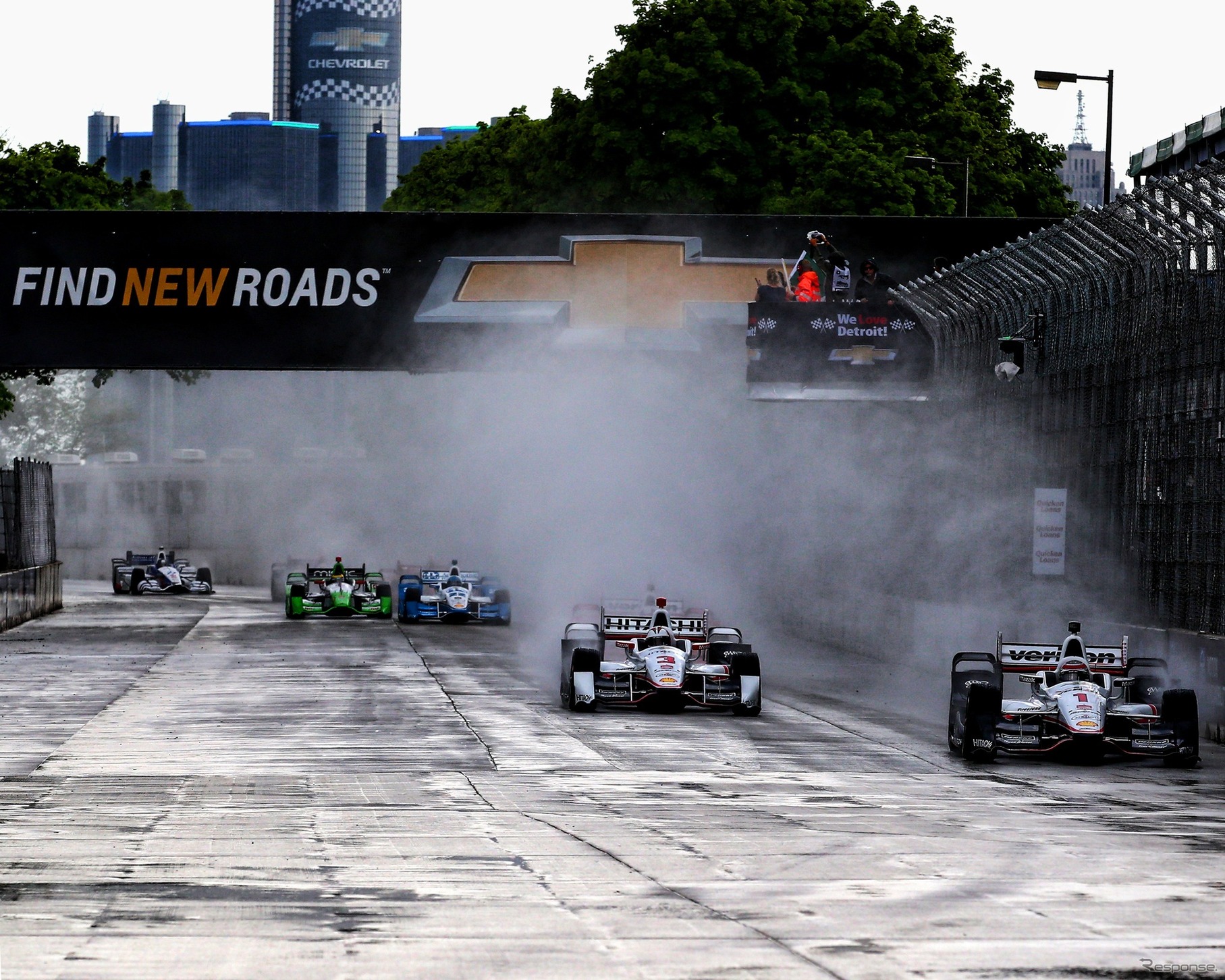 雨絡みのレースとなったデトロイトのレース1決勝（シリーズ第7戦）。