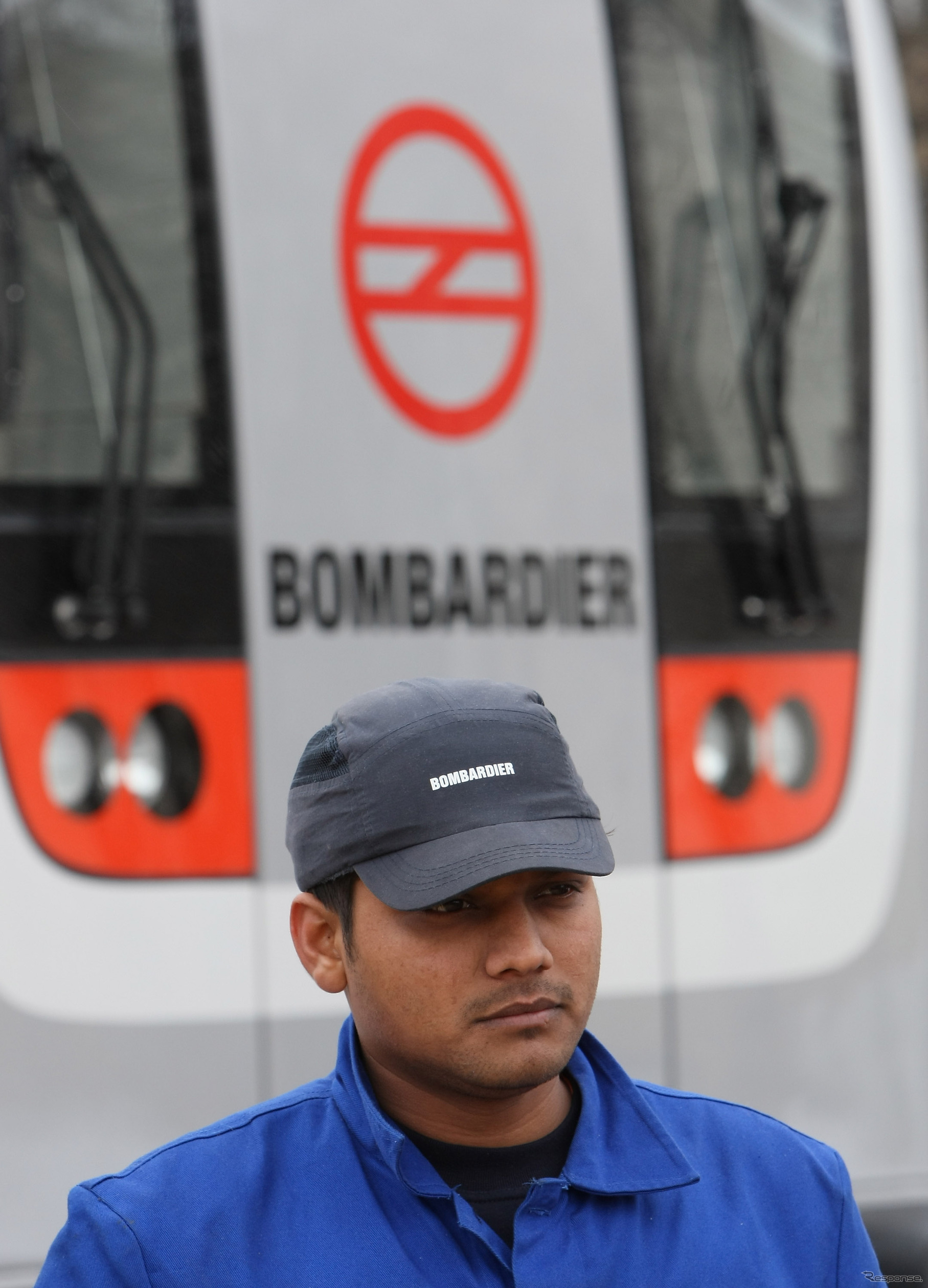 インドの地下鉄車両（ボンバルディア製）（参考画像）