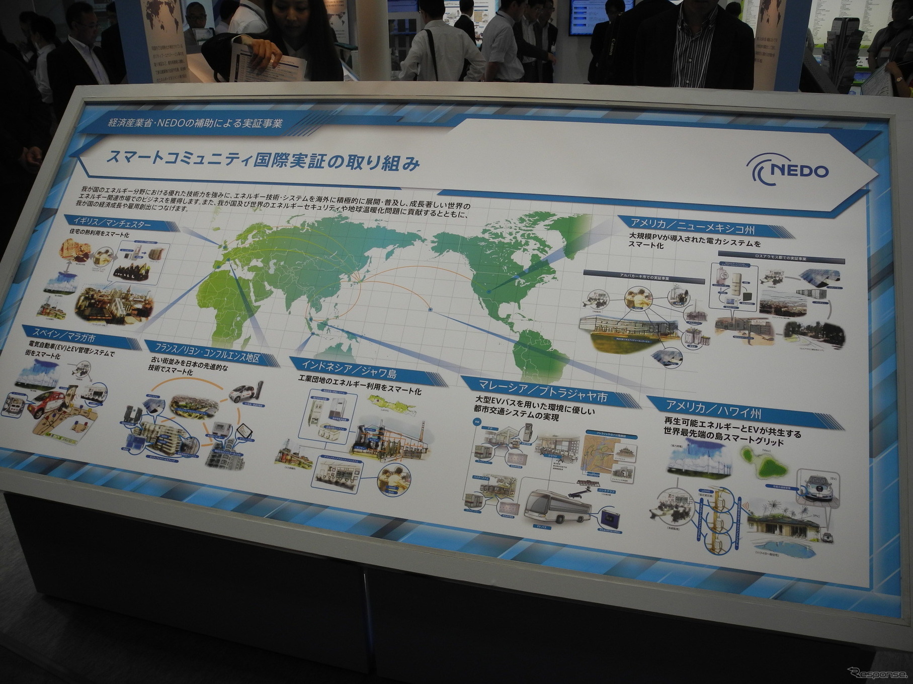 NEDOが海外で進めているスマートコミュニティの実証事業