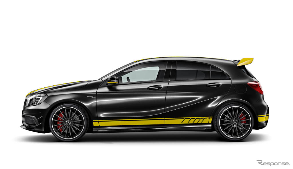 メルセデス AMG A45 4マチック イエロー カラーライン