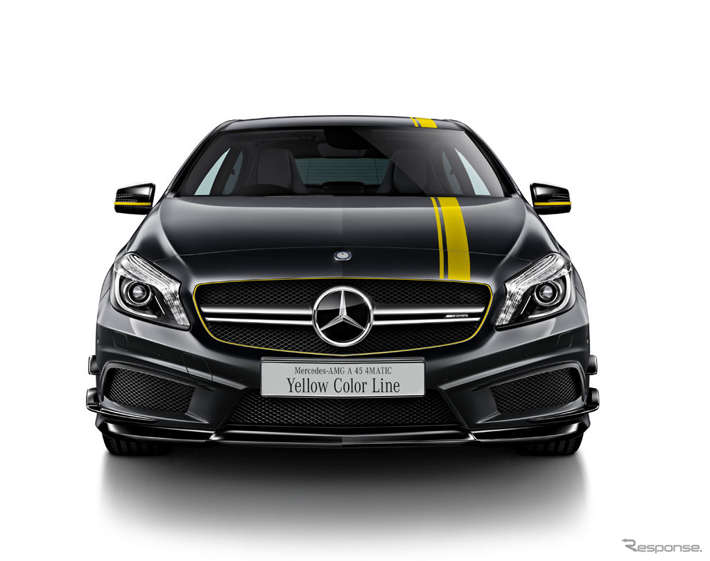 メルセデス AMG A45 4マチック イエロー カラーライン