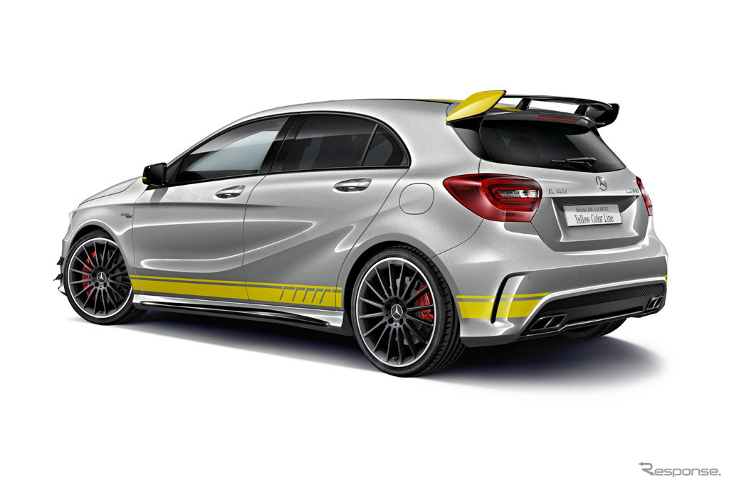 メルセデス AMG A45 4マチック イエロー カラーライン