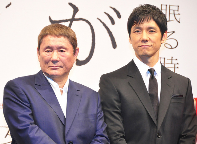 ビートたけし、西島秀俊／『女が眠る時』記者会見