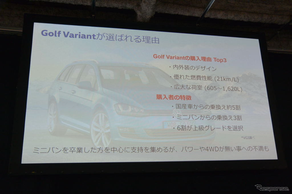 VW ゴルフ オールトラック 発表会