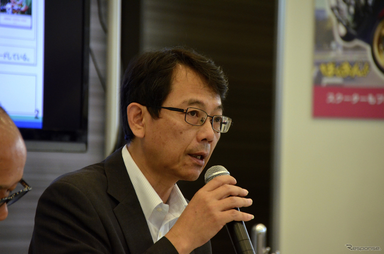 自工会二輪車特別委員会の渡部克明・副委員長（ヤマハ）