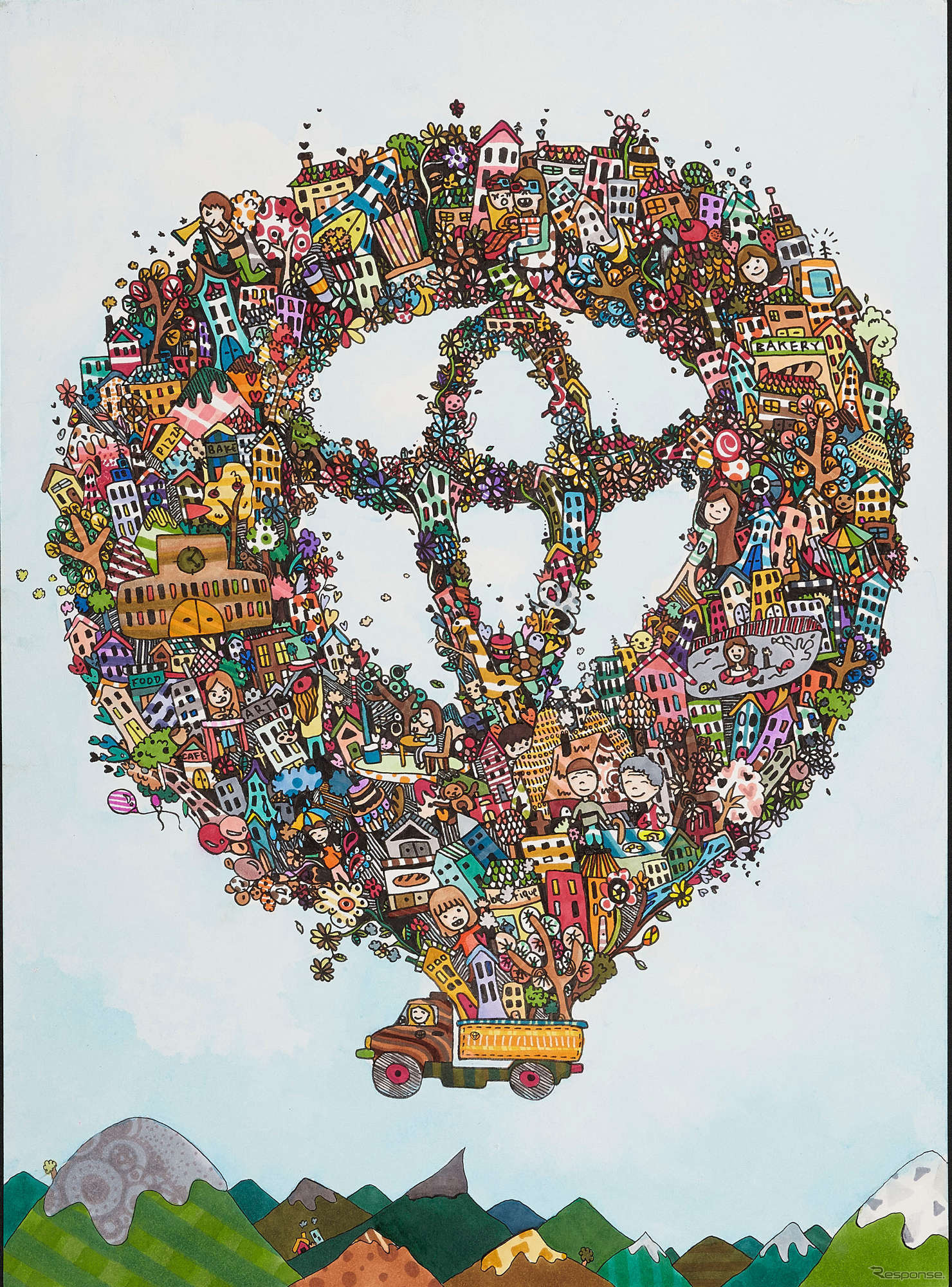 豊田社長賞「夢の社会」。遠く離れて暮らす家族と団結して幸せに暮らす夢を運ぶ車