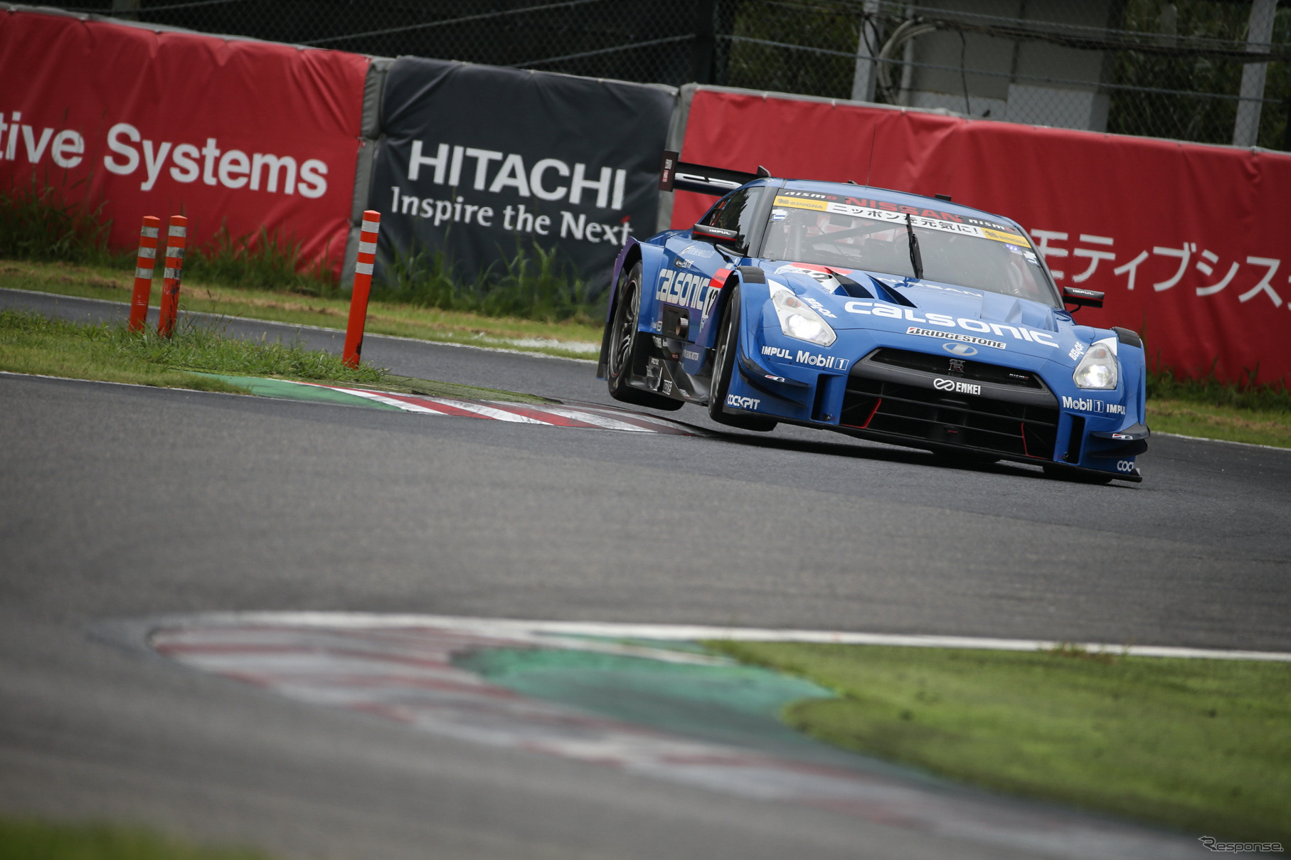 GT500予選5位、現在ポイントリーダーの#12 GT-R。