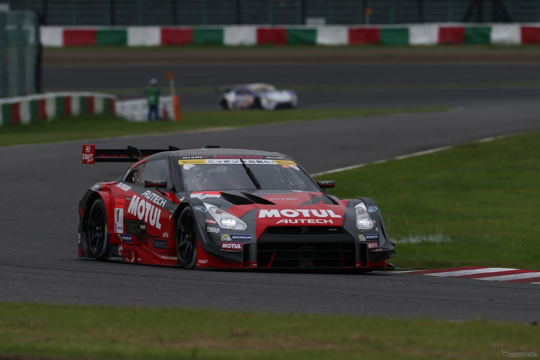 鈴鹿1000kmのGT500クラス予選1位、#1 ニスモGT-R。