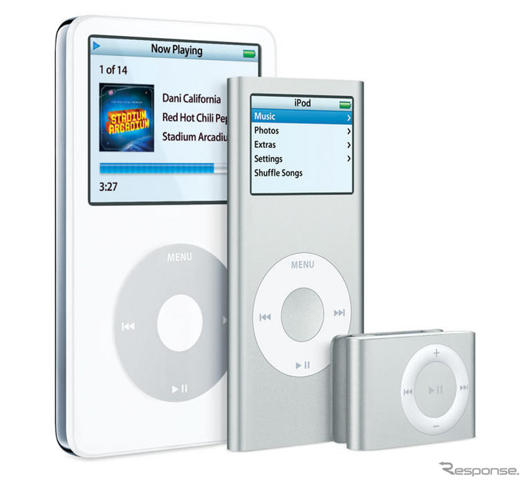 iPod nano 新モデルはアルミボディ　5色をラインナップ、8GB