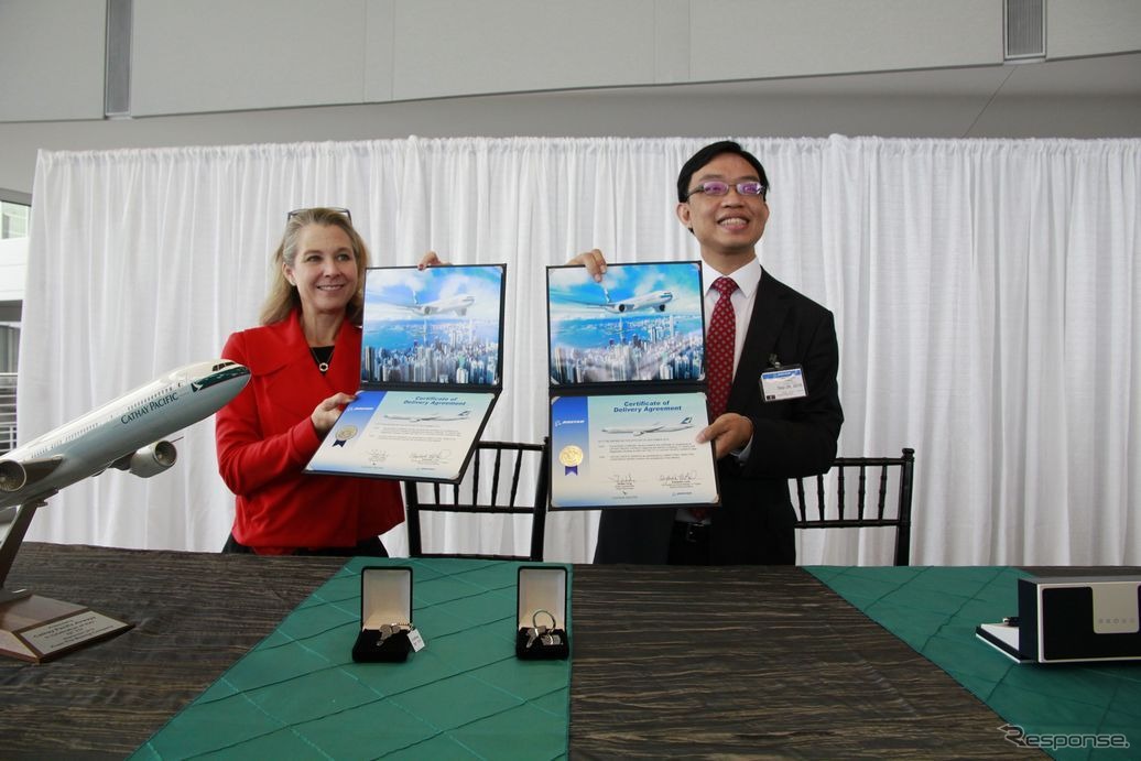 キャセイパシフィック航空、70機目のボーイング777を受領（1）