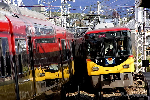 「プレミアムカー」は京阪特急で運用されている8000系（写真）の6号車を改造して導入する。