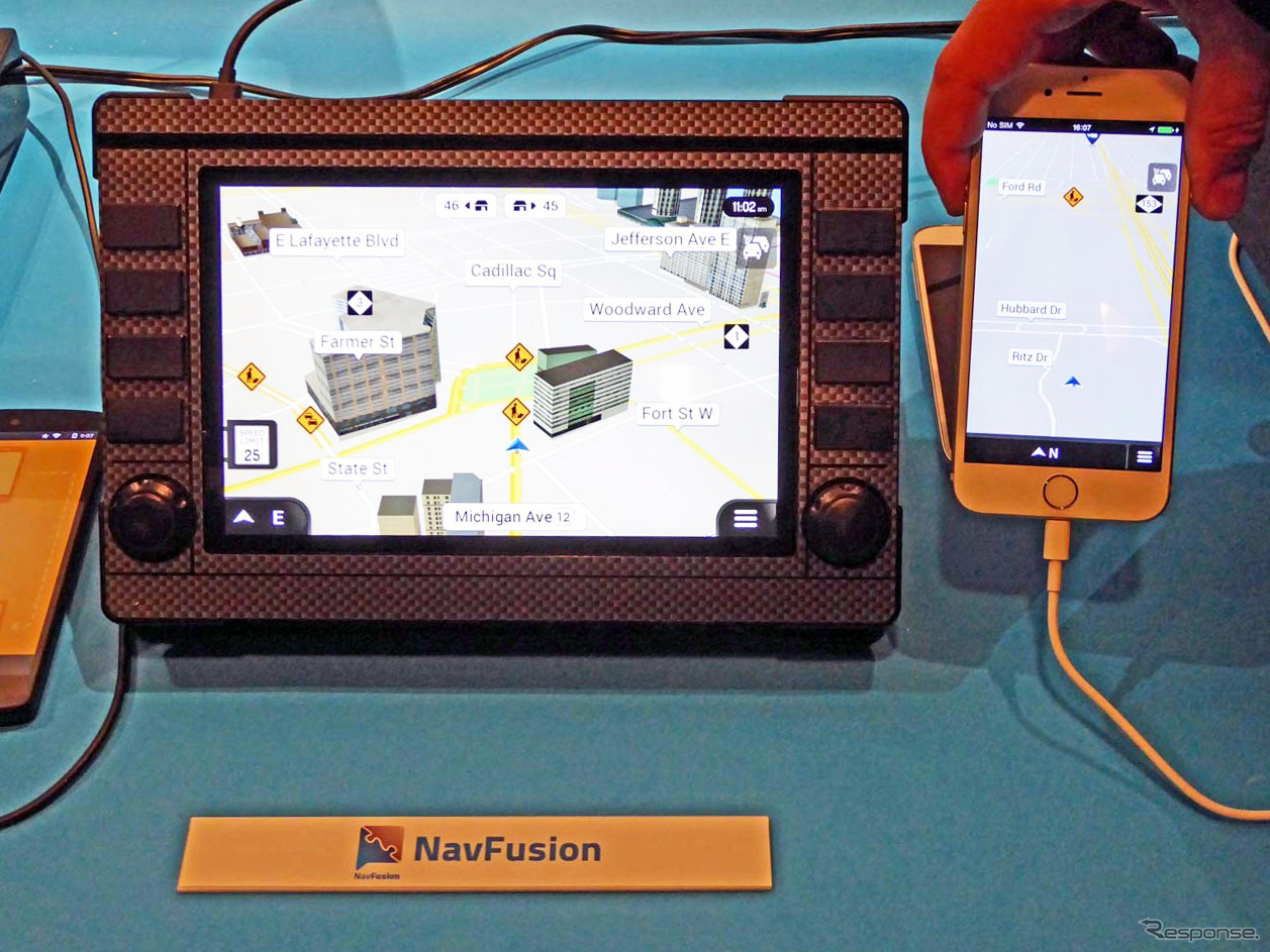NaviFusion Platformを搭載したデモ機
