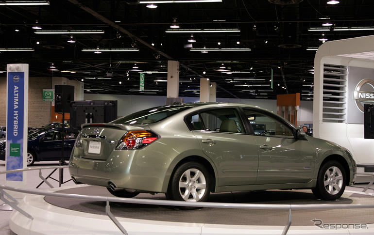 日産 アルティマハイブリッド 発表…日産独自のハイブリッドも開発