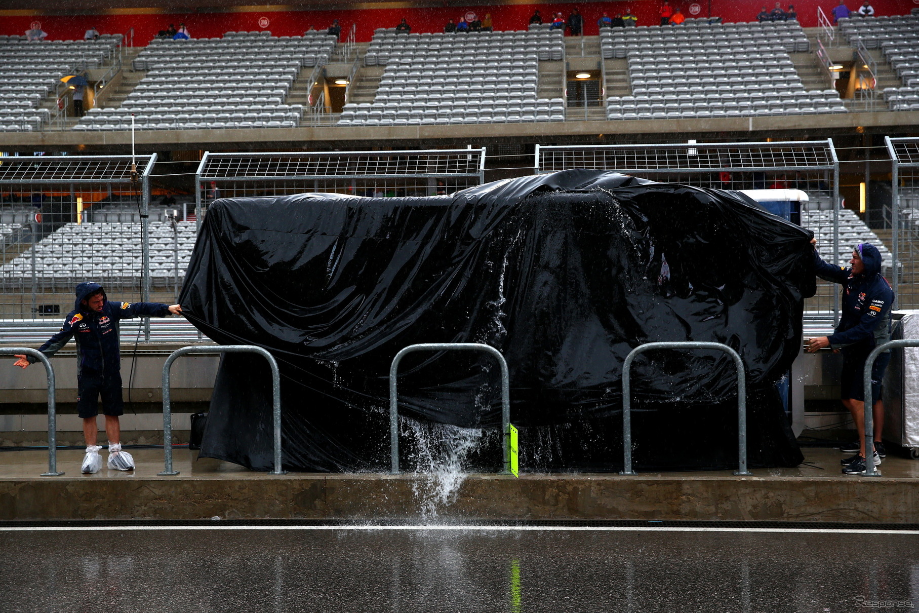 F1アメリカGPは豪雨により予選が順延