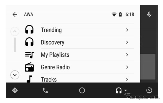 AWA Android Auto対応デモ版
