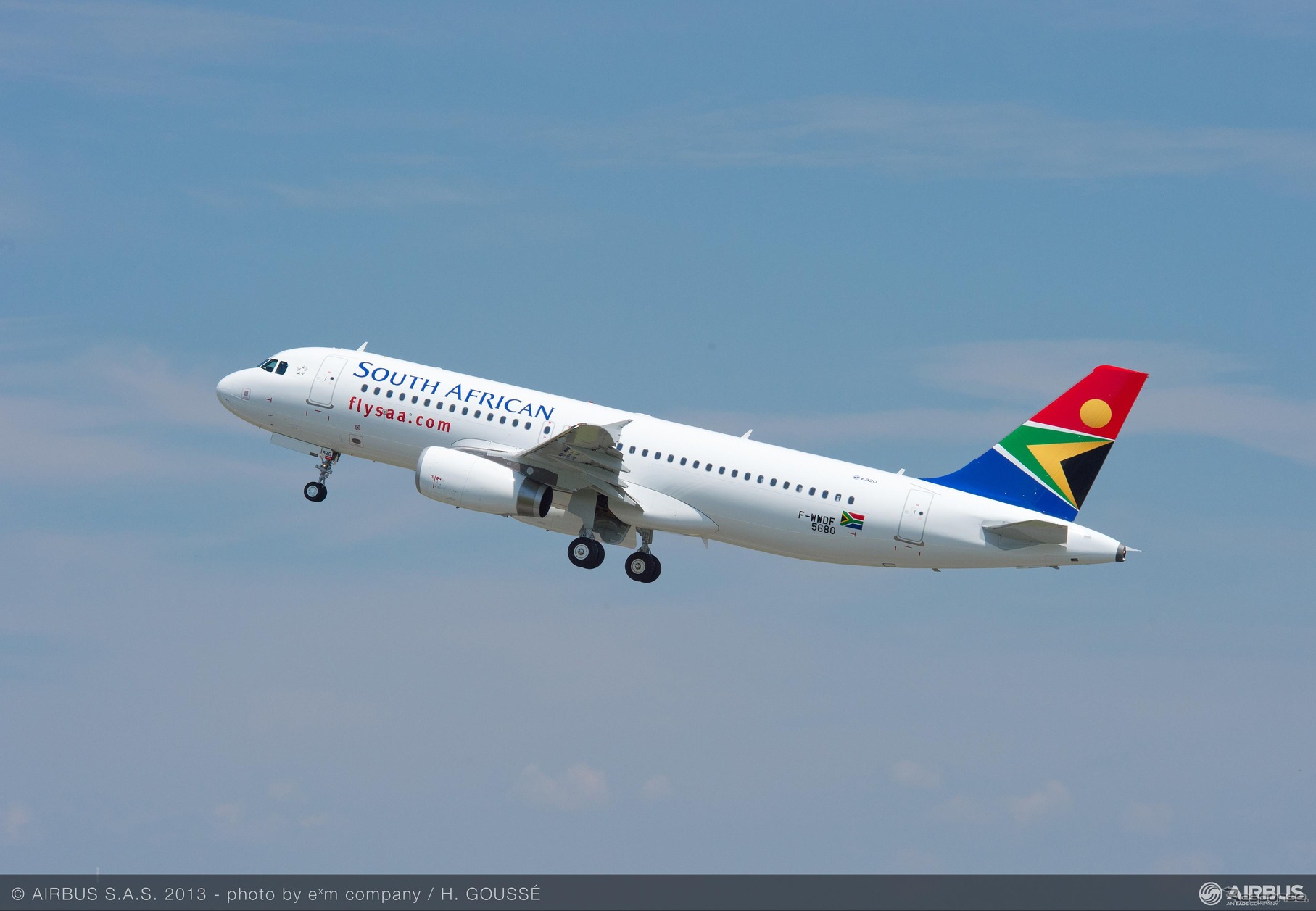 南アフリカ航空A320