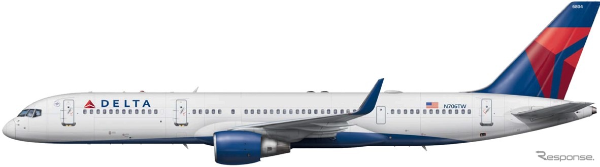 デルタ航空のボーイング757-200ER
