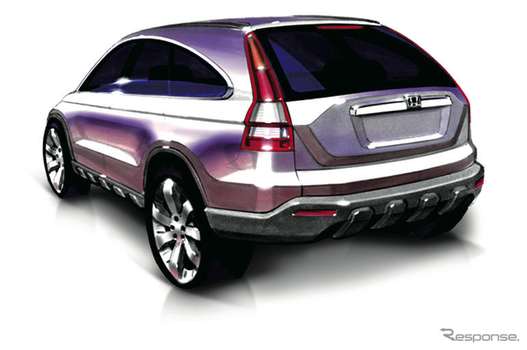 【ホンダ CR-V 新型発表】“泥臭さ”も伝承…リアゲート造形