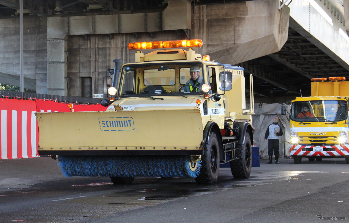 首都高速　積雪凍結対策「安全祈願・出陣式」（川崎市）