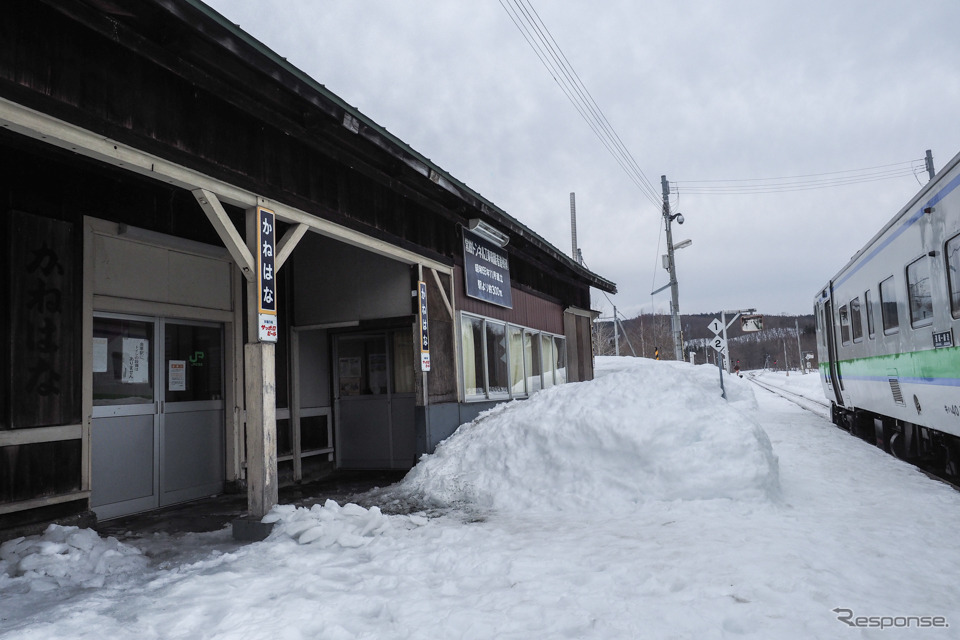 来年3月の改正で廃止される石北本線金華駅。1914年、石北本線の前身である湧別軽便線の開業を機に開業し、歴史は100年を越えるが、来年3月を機に廃止される公算が強くなっている。1日あたりの乗降人員は1人とされている。