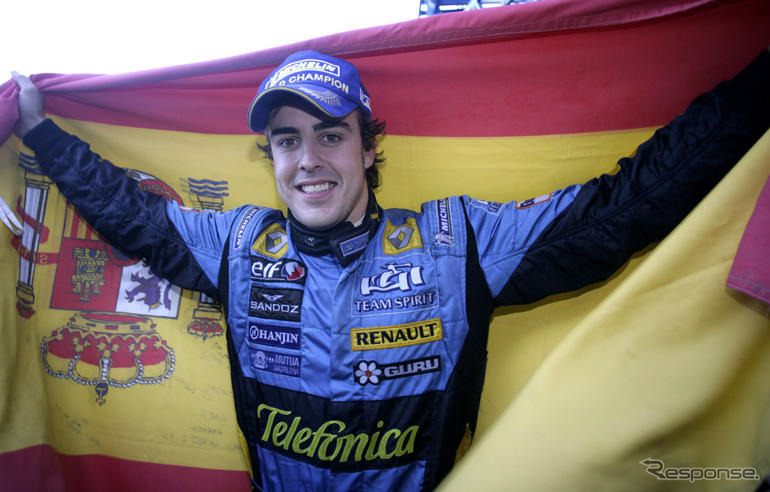 アロンソ、ルノー早期からの離脱ならず