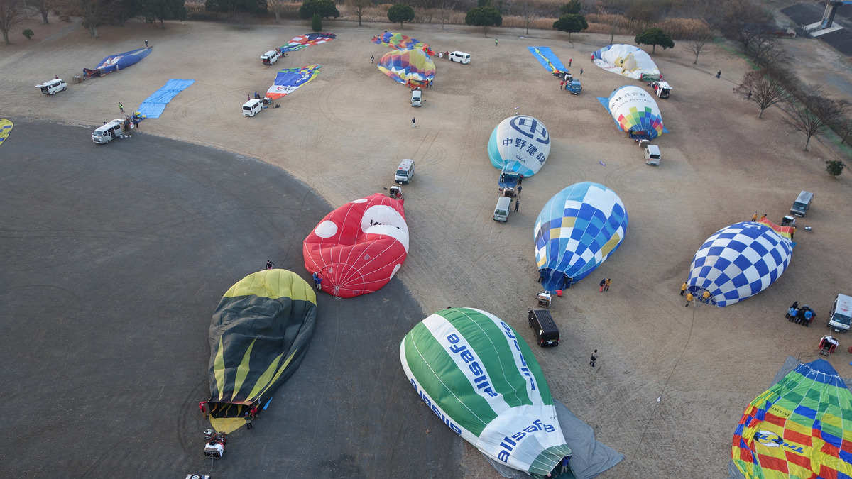 熱気球ホンダグランプリ 渡良瀬バルーンレース開幕 空中での熱戦 この景色は今だけ 6枚目の写真 画像 レスポンス Response Jp