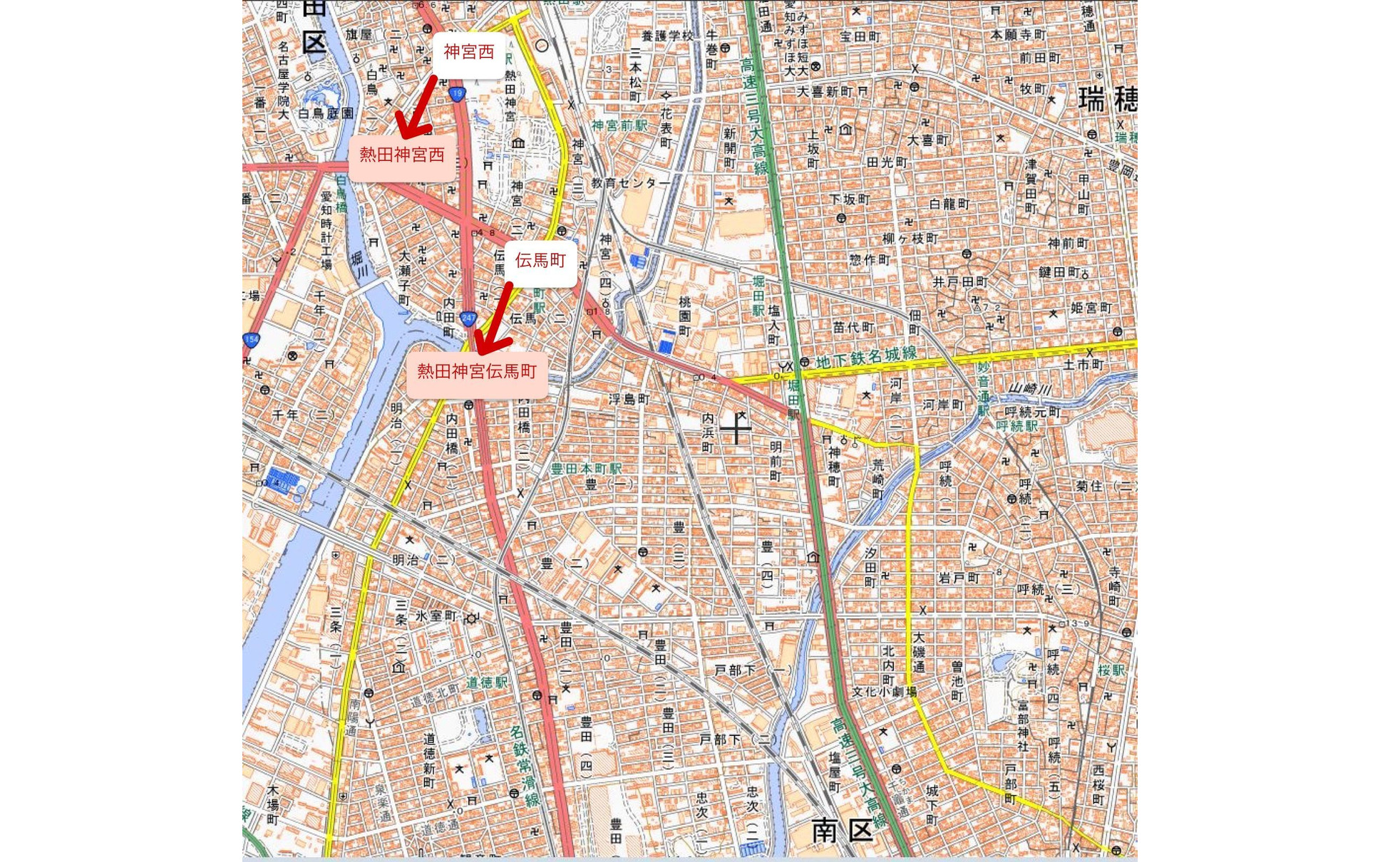 名古屋城や熱田神宮などをわかりやすく 名古屋市営地下鉄4駅で駅名改称 22年度中 3枚目の写真 画像 レスポンス Response Jp