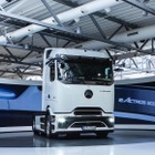 メルセデスベンツの新型EVトラック『eアクトロス600』、体験パビリオン開設…年内に量産開始へ