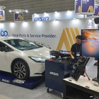 アイシンはホイールアライメントテスターを実演…オートアフターマーケット東北2025