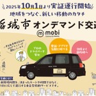 AIオンデマンド交通「mobi」、マイカーに代わる新スタイルの「共有交通」…東京稲城市で実証開始