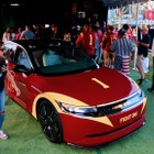 ソニー・ホンダの『AFEELA 1』、早くもカスタム…米大学フットボールチーム仕様に