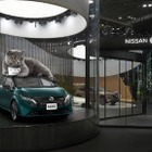 日産『オーラ』短編ドラマ、第3話公開…東京銀座で巨大猫モニュメント展示も開始