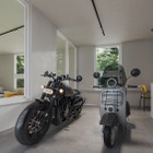 バイク用室内ガレージ付き賃貸住宅、神奈川県海老名市に第一弾…全3戸で大型バイク収納可能