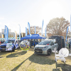 トーヨータイヤのホワイトレターが大人気！ 犬連れユーザーのタイヤ選び最前線…Sippo Festa2025