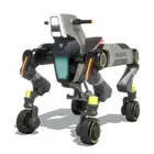 スズキの階段も登れる次世代四脚モビリティ「MOQBA2」、木粉複合素材ホイールキャップ採用…カミーノが開発