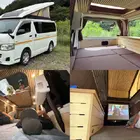 ポップアップルーフと40型スクリーン搭載、『ハイエース』ベースのキャンピングカーレンタル開始…Carstay