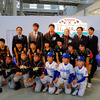 2016希望郷いわて国体イベントに駆けつけた、ボストンレッドソックス・上原浩治投手やタレント・杉村太蔵ら（東京・青海、1月16日）