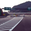 いなさJCT付近。新東名高速道路はまっすぐ進む