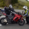 レンタルバイクにてツーリング中のREXさん。台湾ではカワサキZ800を所有する。