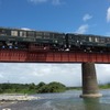 くま川鉄道の「KUMA1」「KUMA2」。5月から6月にかけて最終運行が行われる。